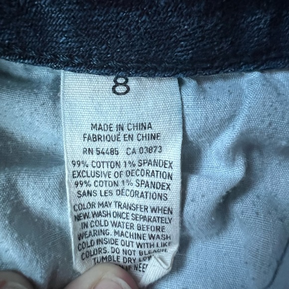 Size 8 Low Rise American Eagle Jean Shorts Strechy - Picture 6 of 6